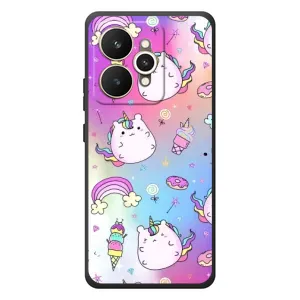 Чехол Unicorn на Realme 15 (Радуга и Единорог)