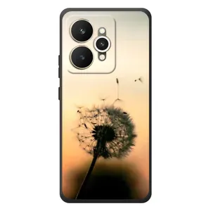 Силиконовый Чехол с одуванчиками на Realme 15 (Роздумаханый одуванчик)