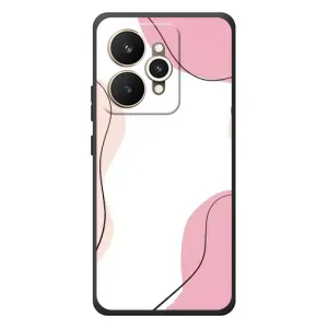 Чехол цветочный дизайн для Realme 15 (Розовый фон)