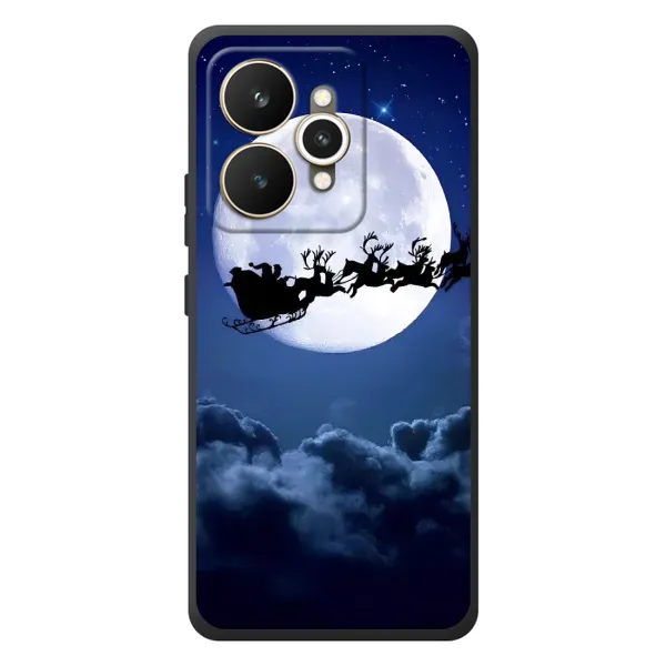 Чехол с рисунком «Санта - луна» для Realme 15