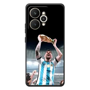 Чехлы Лео Месси Аргентина для Realme 15 (Счастливый Месси)