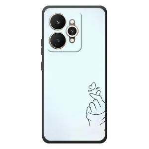 Чехлы (Знак сердечка) на Realme 15 (Сердце на голубом)