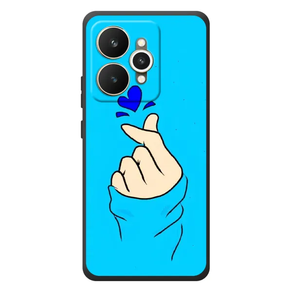 Чехол с рисунком «Сердце на синем» для Realme 15 Чехол с рисунком «Сердце на синем» для Realme 15