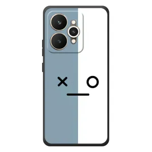 Чохли (ТПУ) (смішні стікери) для Realme 15 (Сіро-білий)