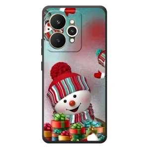 Чехлы на Новый Год Realme 15 (Снеговик в шапке)
