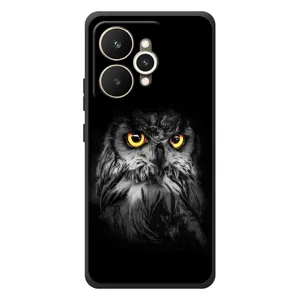 Чохли з принтом СОВИ для Realme 15 (Сова на чорному)