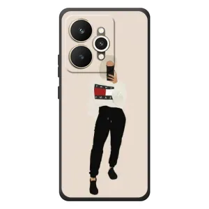 Силиконовый Чехол на Realme 15 с картинкой Стильных Девушек (Стильная)