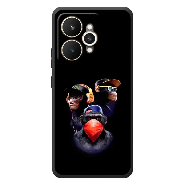 Чехол с рисунком «Три обезьяны» для Realme 15