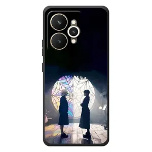 Чехлы с принтом Уэнсдей на Realme 15 (Уэнсдей и Энди)