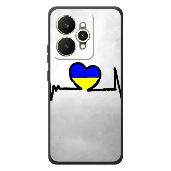 Чехол с рисунком «Украинская кардиограмма» для Realme 15 Чехол с рисунком «Украинская кардиограмма» для Realme 15