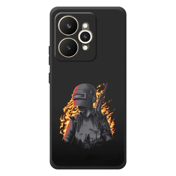 Чехол с рисунком «В огне» для Realme 15