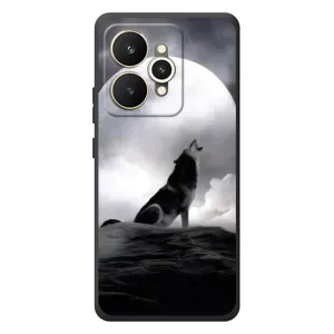 Чехол с Волком на Realme 15 (Волк и луна)
