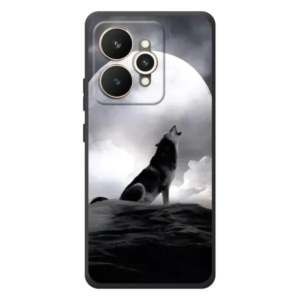 Чехол с рисунком «Волк и луна» для Realme 15 Чехол с рисунком «Волк и луна» для Realme 15
