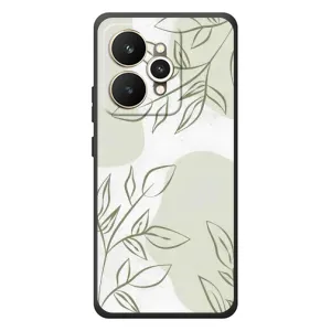 Чехол цветочный дизайн для Realme 15 (Зелёный дизайн)