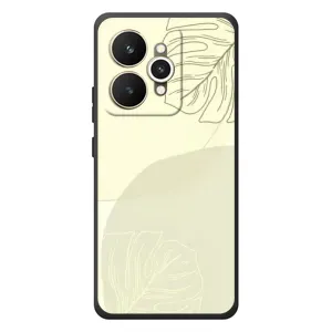 Чехол цветочный дизайн для Realme 15 (Зелёный фон)