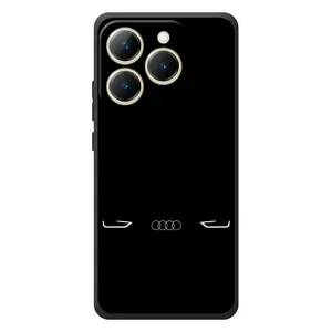 Силиконовый бампер с картинкой машины на RealMe 15T (Силует Audi)