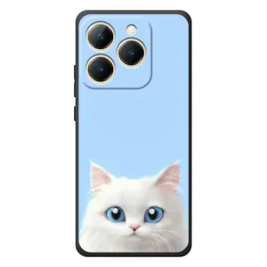 Чохол на тематику: Коти для Realme 15T (Білий кіт)