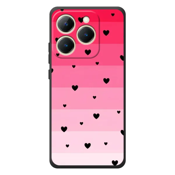 Чехол с рисунком «Чорные сердечки» для Realme 15T Чехол с рисунком «Чорные сердечки» для Realme 15T