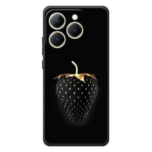 Чохол з зображенням смачної їжі для RealMe 15T (Чорна полуниця)