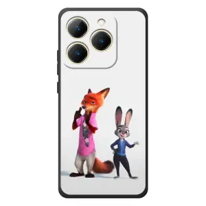 Силиконовый чехол с принтом Зоотрополіс для RealMe 15T (Джуди и Ник)