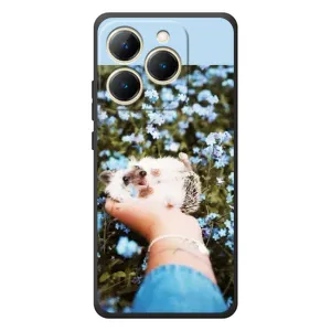 Чехлы с изображением разных животных для RealMe 15T (Ежик на руках)
