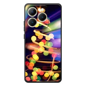 Чохол новорічна ялинка на RealMe 15T (Гірлянди)