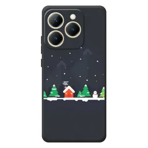 Силіконовий бампер на різдво для RealMe 15T (Місто зимове)