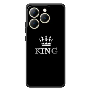 Чохол (Корона на чорному фоні) для РеалМі 15Т (KING)
