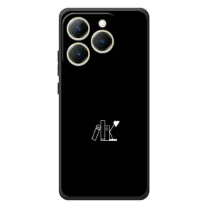 Чохол з картинками на чорному фоні для RealMe 15T (Книжки)