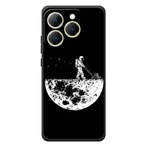 Силиконовый Чехол с принтом "Космонавты" на RealMe 15T (Космонавт)