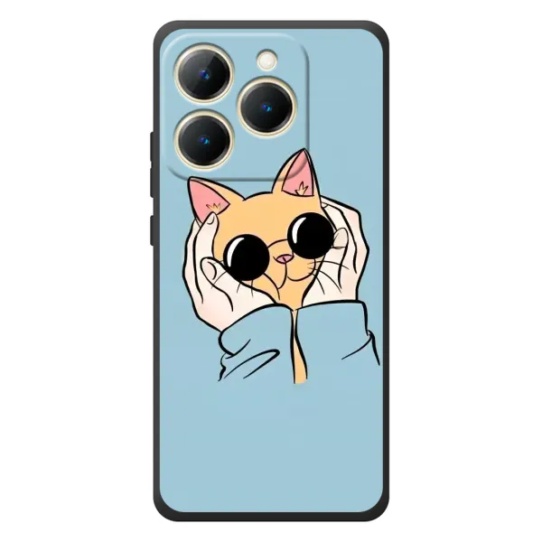 Чехол с рисунком «КОТИК в очках» для Realme 15T Чехол с рисунком «КОТИК в очках» для Realme 15T
