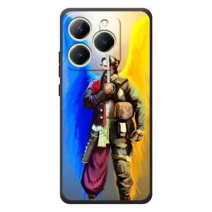 Чохол з картинкою (Патріотичний КОЗАК) на RealMe 15T (КОЗАК з крилами)