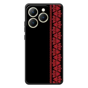 Силіконовый Чохол на RealMe 15T (Червона вишиванка)