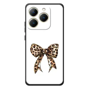 Чехол банты для RealMe 15T (Леопардовый принт)