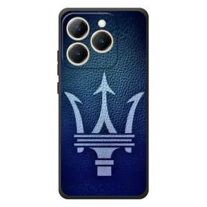 Чехлы с тематикой "Крутые машины" на RealMe 15T (Лого Maserati)