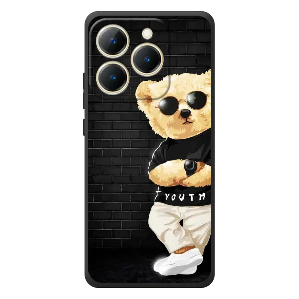 Чехол с рисунком «Мишка в очках» для Realme 15T