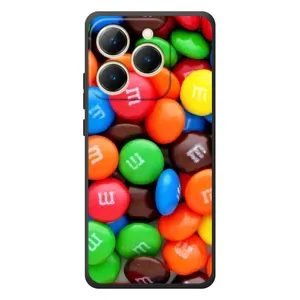 Чохол з зображенням смачної їжі для RealMe 15T (Різнокольорові M&M'S)