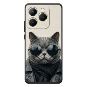 Чехол на тематику: Коты для Realme 15T (Модный кот)