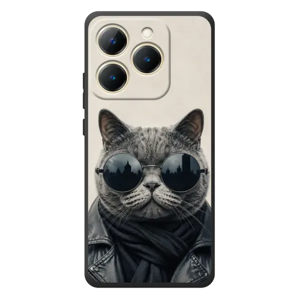 Чехол с рисунком «Модный кот» для Realme 15T Чехол с рисунком «Модный кот» для Realme 15T