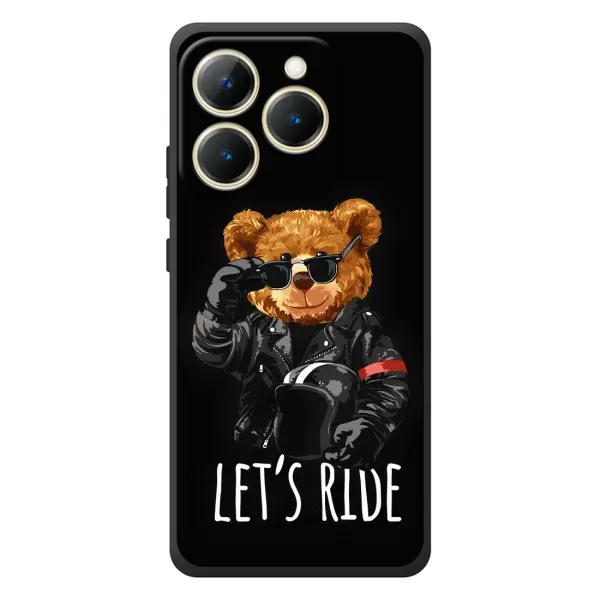 Чехол с рисунком «Модный Мишка» для Realme 15T