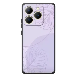 Чохол квітковий дизайн для RealMe 15T (Монстера фіолетова)