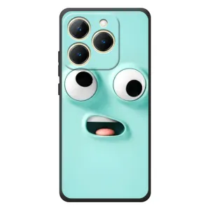 Чохли (ТПУ) (смішні стікери) для RealMe 15T (Кумедне м'ятне обличчя)