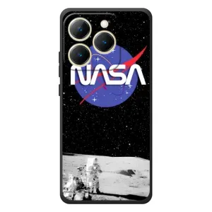 Силіконовый бампер з принтом "Наса" на RealMe 15T (Nasa на місяці)