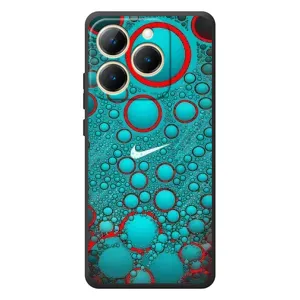 Силиконовый Чехол на RealMe 15T с картинкой Nike (Найк зеленый)
