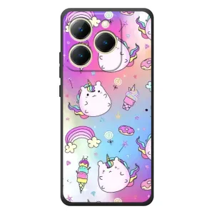 Чехол Unicorn на RealMe 15T (Радуга и Единорог)