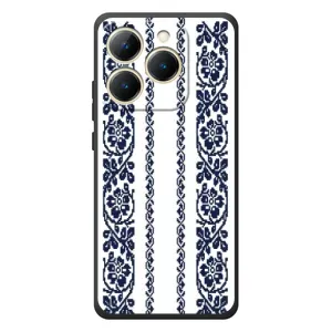 Силіконовый Чохол на RealMe 15T з картинкой Вишиванки (Синя вишиванка)