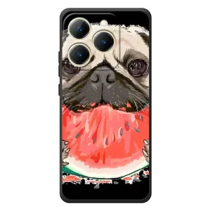 Чохол (ТПУ) Милі песики для RealMe 15T (Смішний Мопс)