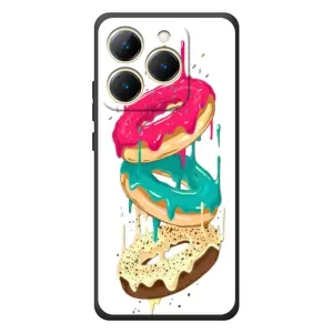Чохол з зображенням смачної їжі для RealMe 15T (Соковиті пончики)