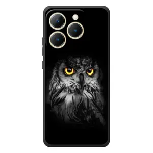 Чехлы с принтом СОВЫ для RealMe 15T (Сова на чёрном)