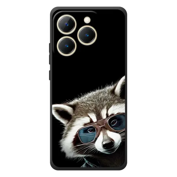 Чехол с рисунком «Стильный Енот» для Realme 15T Чехол с рисунком «Стильный Енот» для Realme 15T